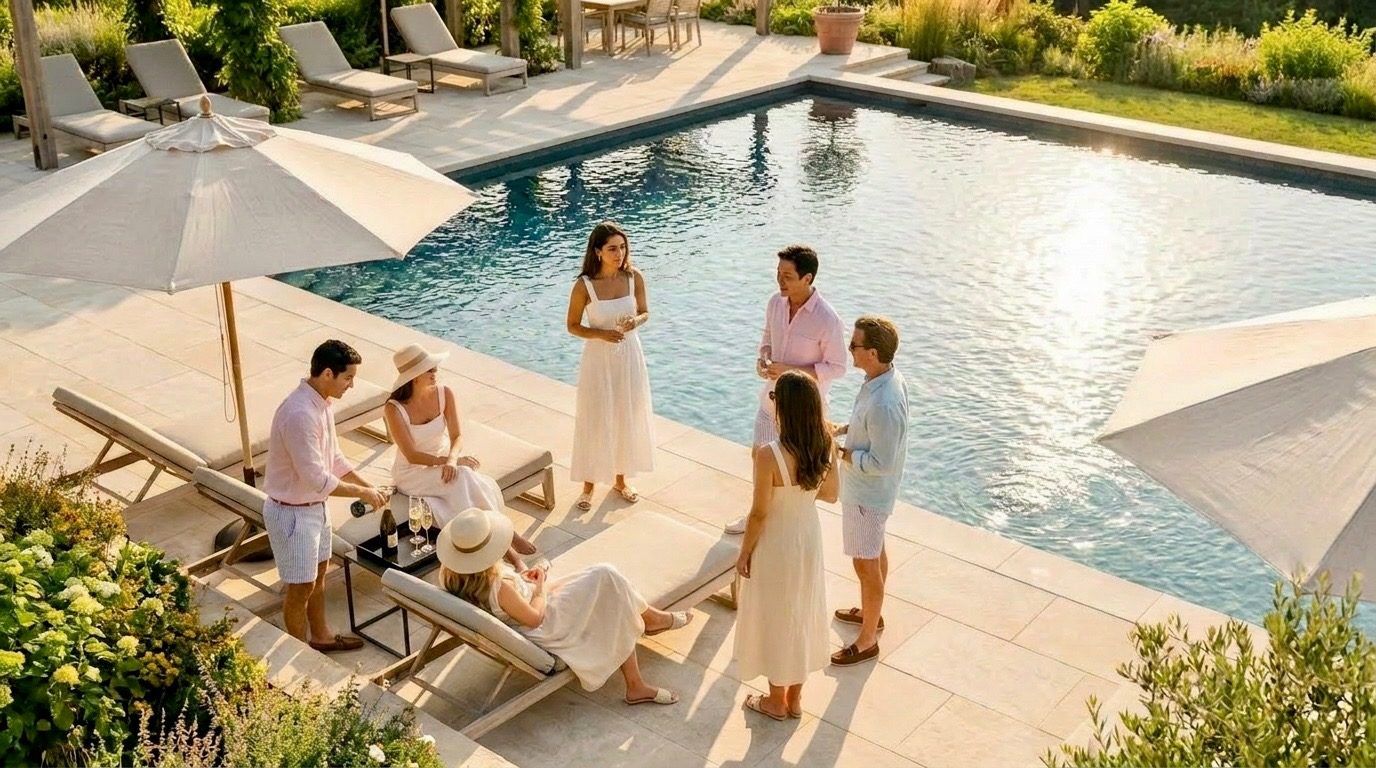 Entertaining on the terrace, concept rendering